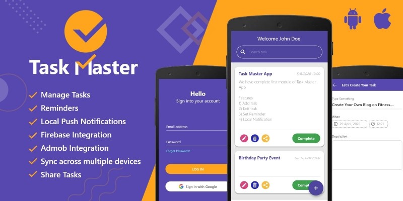 Task Master - Complete Flutter Application