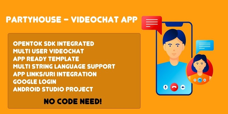 PartyHouse - Videochat Android App Template