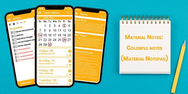 Material Notes - Colorful Notes Android Template