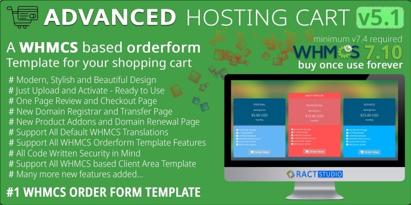 Advanced Hosting Cart - WHMCS Order Form Template