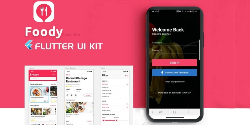 Foody - Flutter UI Kit