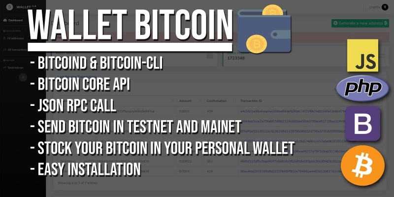 Wallet Bitcoin - PHP Script