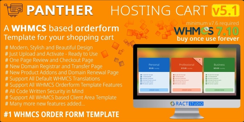 Panther Hosting Cart - WHMCS Order Form Template