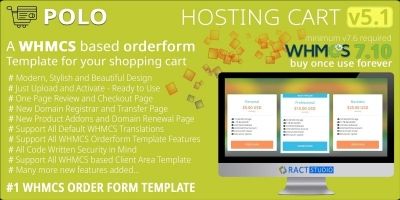 Polo Hosting Cart - WHMCS Order Form Template