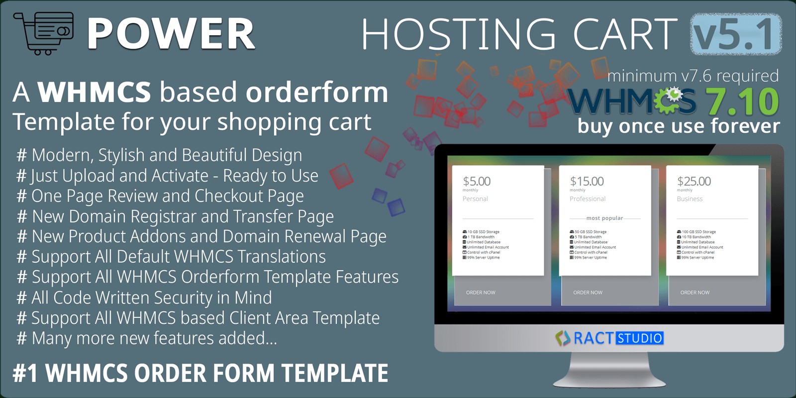 Power Hosting Cart - WHMCS Order Form Template
