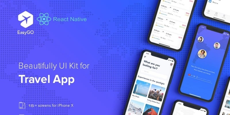 Travel App - React Native UI Kit