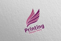 Fly Printing Company Logo Design Screenshot 2