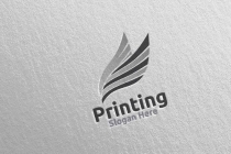 Fly Printing Company Logo Design Screenshot 3