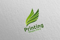 Fly Printing Company Logo Design Screenshot 4
