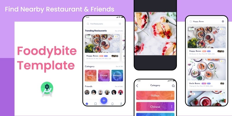 FoodyByte Android Studio UI Kit
