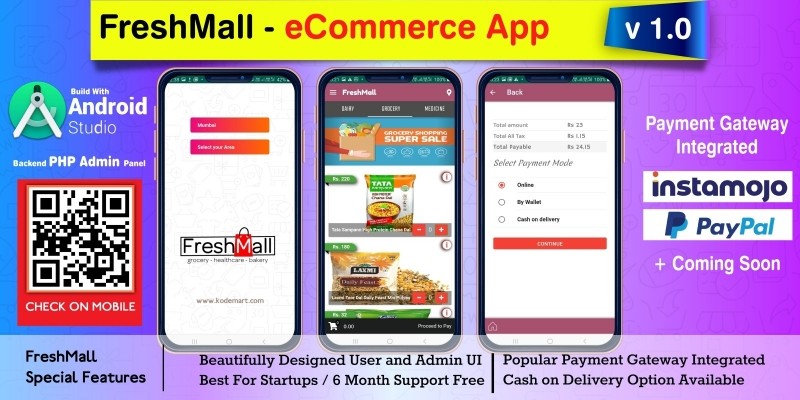 FreshMall - Android eCommerce App 