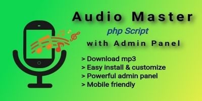 Audio Master PHP Script