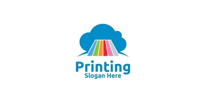 Cloud Printing Company Logo Design