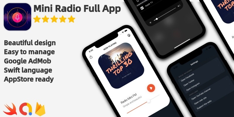 Radio Mini - Full iOS Application