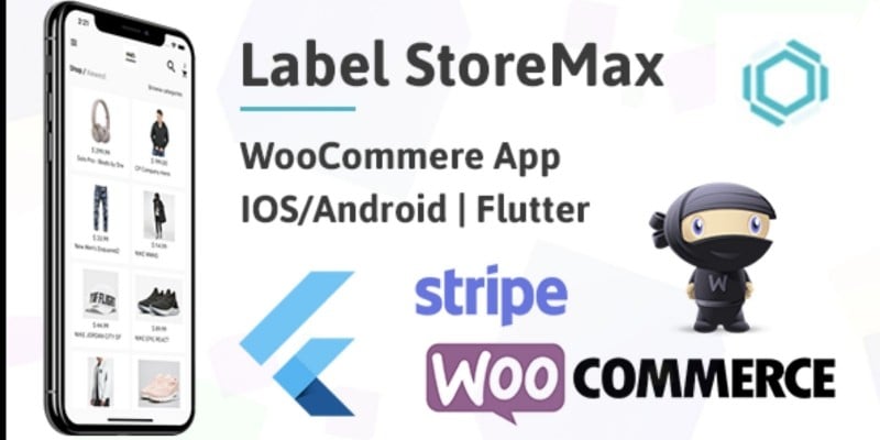 Flutter WooCommerce App Label StoreMax iOS Android
