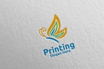 Butterfly Printing Company Logo Design Screenshot 5