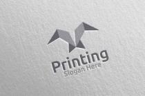 Fly Printing Company Logo Design Screenshot 3