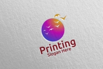 Beauty Printing Company Logo Design Screenshot 1
