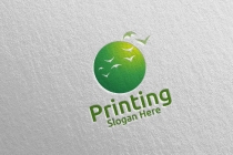 Beauty Printing Company Logo Design Screenshot 2