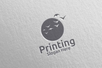 Beauty Printing Company Logo Design Screenshot 3