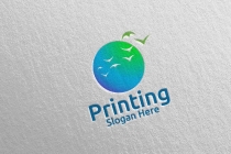 Beauty Printing Company Logo Design Screenshot 4