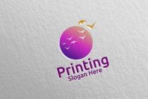 Beauty Printing Company Logo Design Screenshot 5