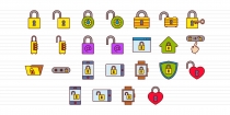 Locks Icon Set Screenshot 1