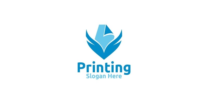 Paper fly Printing Company Logo Design