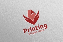 Paper fly Printing Company Logo Design Screenshot 1