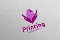 Paper fly Printing Company Logo Design Screenshot 2