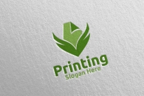 Paper fly Printing Company Logo Design Screenshot 4