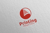 Paper Printing Company Logo Design Screenshot 1