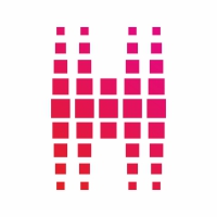 H Letter Pixel Logo