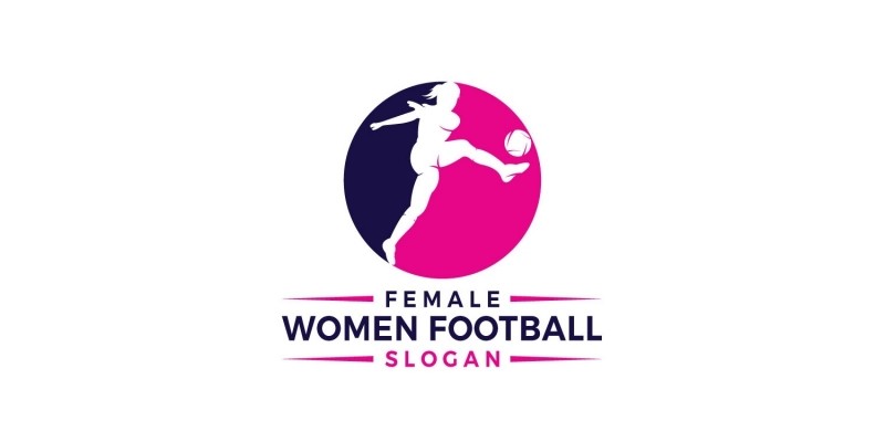 Women Football Logo Design