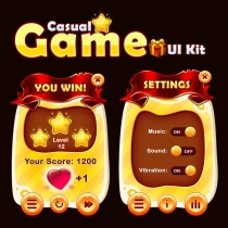 Casual Game UI kit Screenshot 1