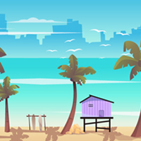 Beach Game Background