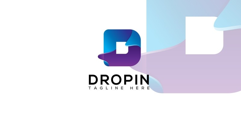 Dropin Letter D logo