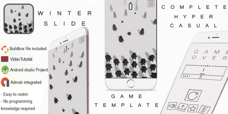 Winter Slide Buildbox 3 Template With Admob