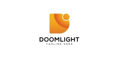 Doomlight D letter Logo