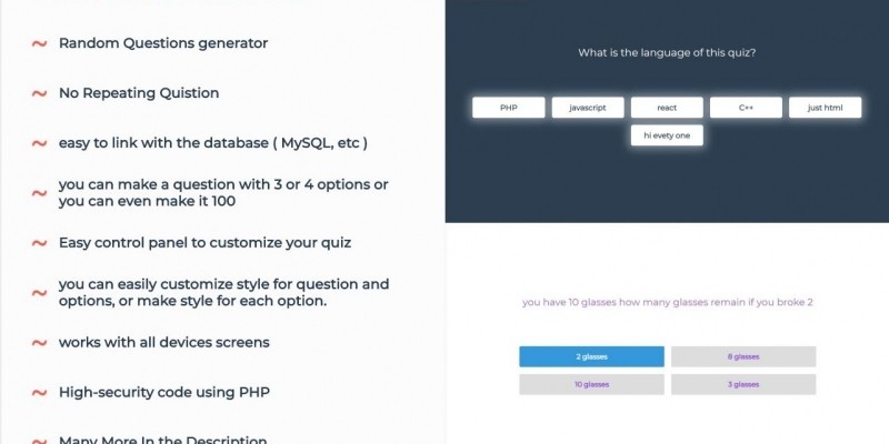 PHP Random Quiz Maker