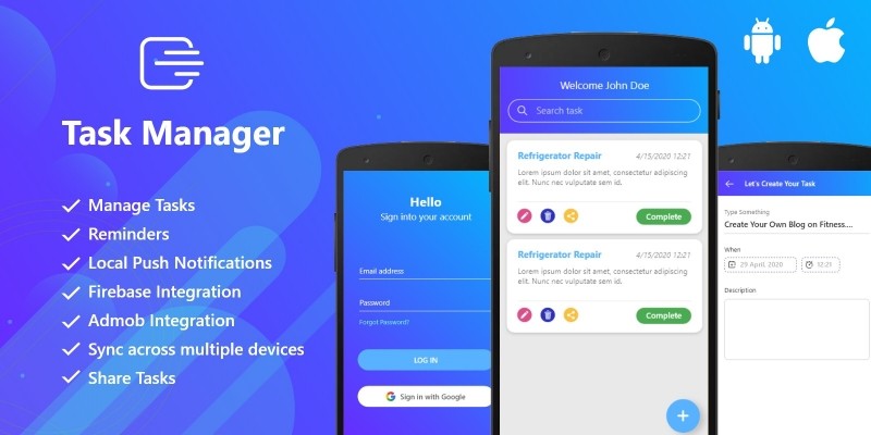 Task Manager - Full Flutter Application