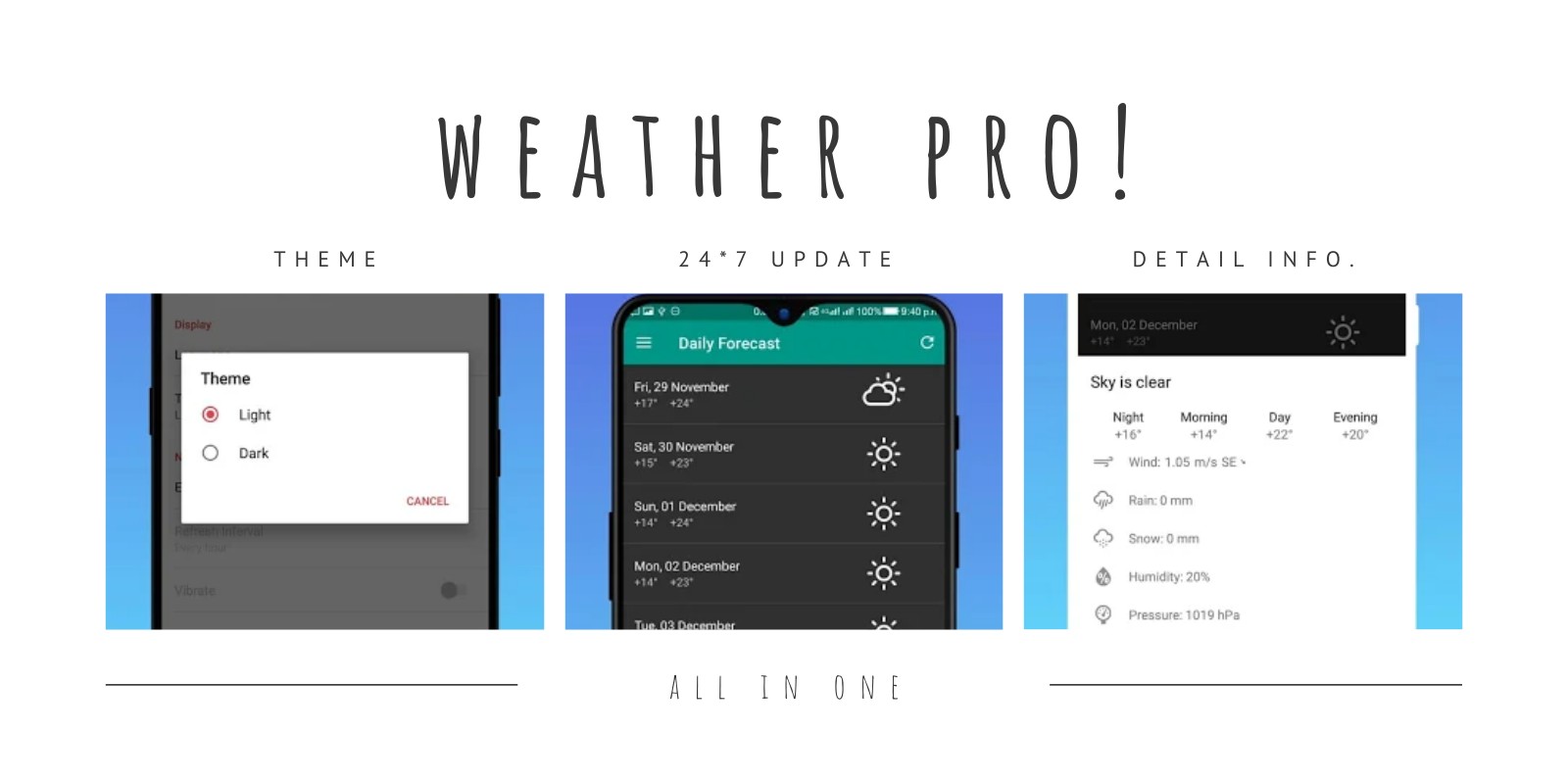 Weather Pro - Weather App Android Source Code