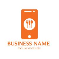 Mobile Order Online Food Logo