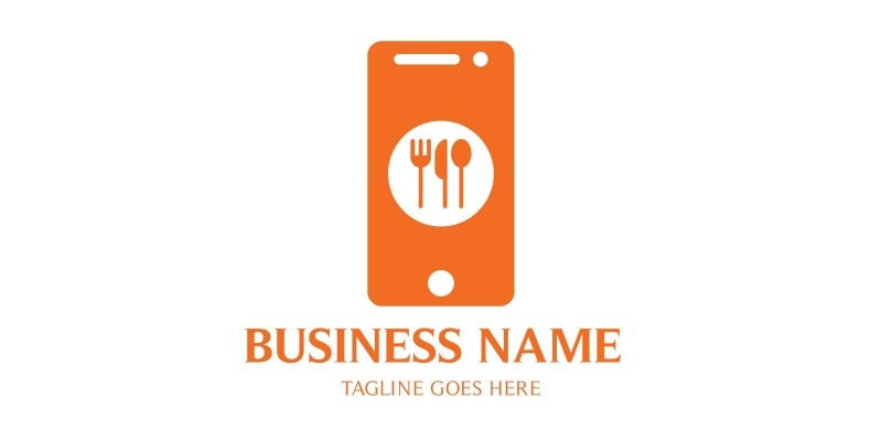Mobile Order Online Food Logo