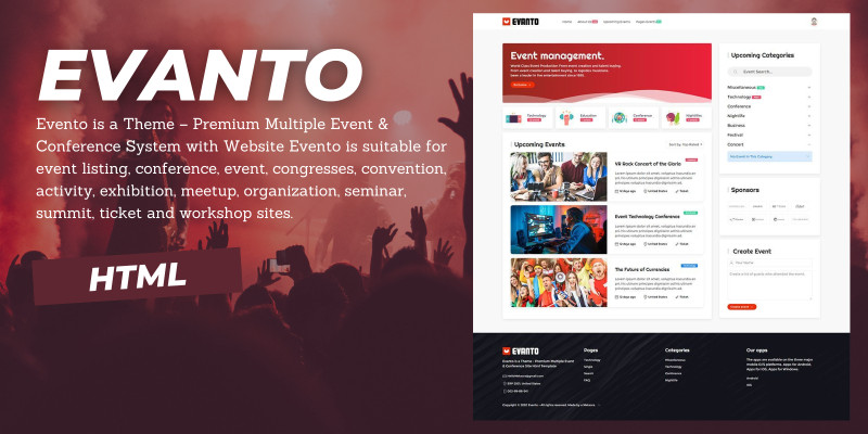 Evanto - Event HTML Website Template