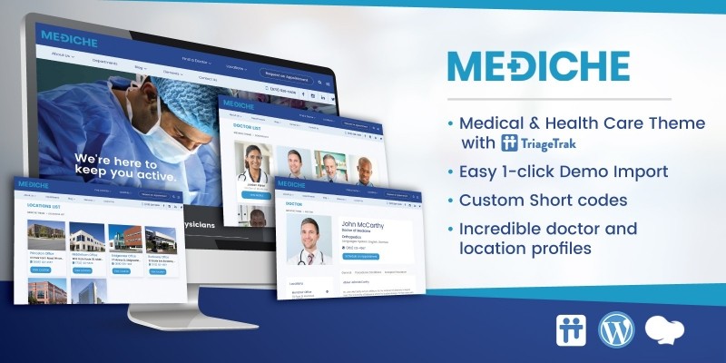 Mediche Health Care and Medical WordPress Theme