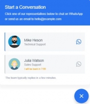 WhatsApp Chat Plugin for Wordpress Screenshot 2