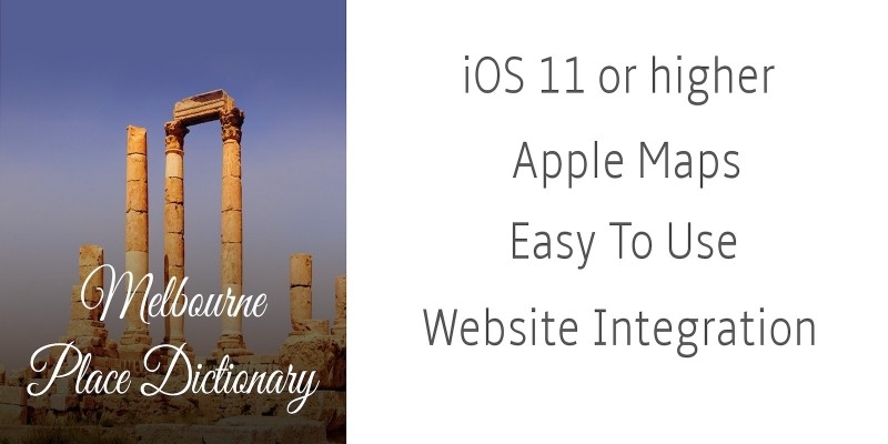 Melbourne Place Dictionary - iOS Source Code