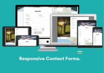Node.js Responsive Contact Us Forms Screenshot 1