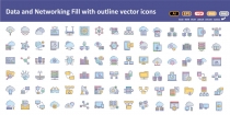  Data and Networking Vector icons Screenshot 1